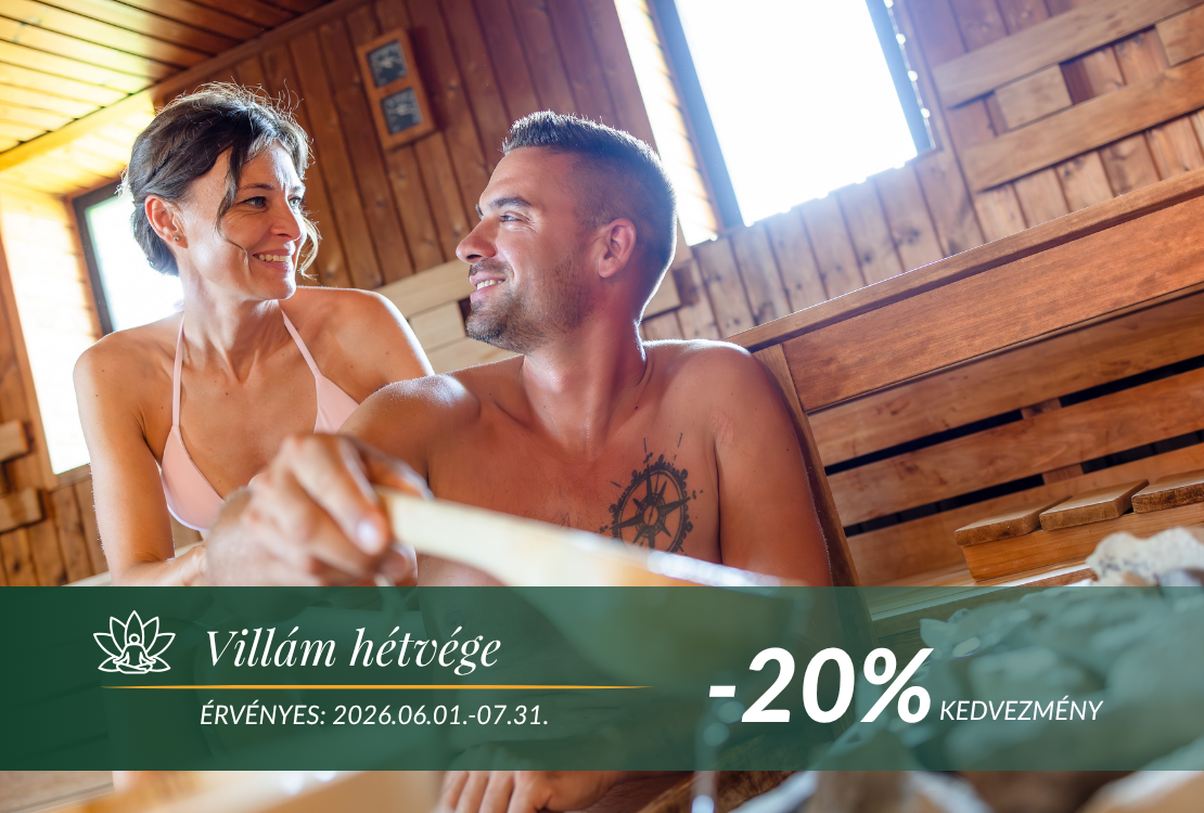Villám hétvégi pihenés -20% kedvezménnyel